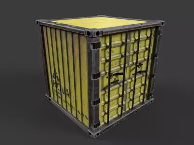 Shipping Cargo Containers Low-poly 3D model