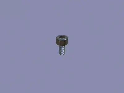 Steel Stained Bolt Allen Cap Collection with PBR 4K Textures 3D Model Pack