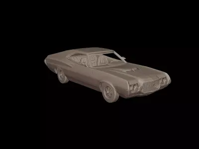 1972 Gran Torino Sport 3D PRINT MODEL 3D print model