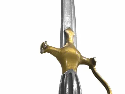 sword sabre 02  3D model