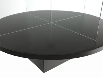 Store Glass Bullet Display with Base 3D model