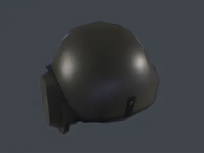 Elno DH-586 France Tank Crew Helmet Low-poly 3D model