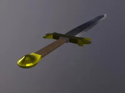 SimpleHolySword Low-poly 3D model