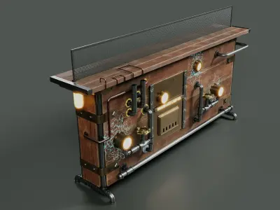 The machine age lamp company Low-poly 3D model