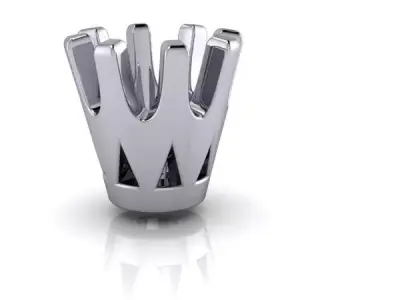 8 claw setting for  gemstone 3D model