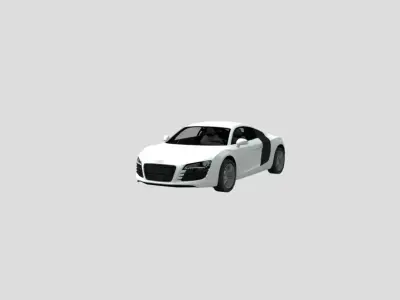 2008 Audi R8 3D print model
