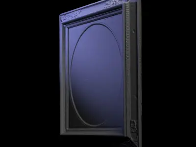 Furniture 015 wooden picture frame 3D print model