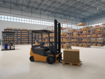 Warehouse Storage Pack Low-poly 3D model purchase