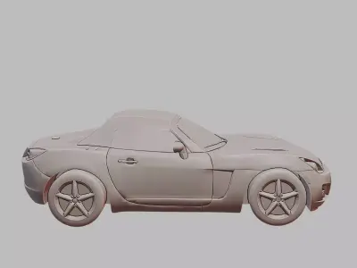 Opel GT Classic Sports Coupe Vintage Car 3D Printable 3D print model