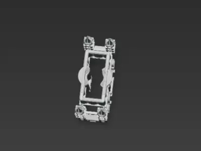Gothic Castle Decorative Architecture 3D Model 3D print model