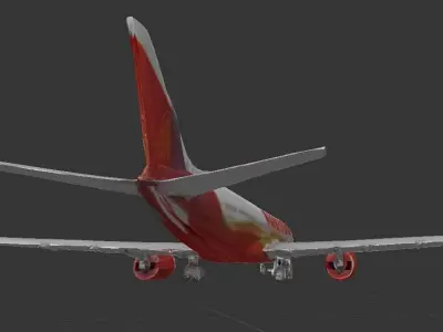 Areoplane Model Air India Aircraft 3D model