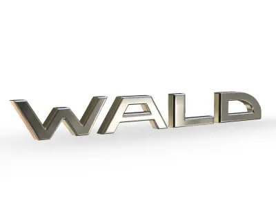 wald logo 3D model