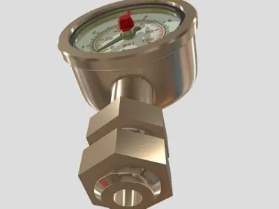 Pressure Gauge 3D model purchase