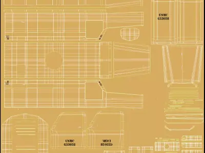 Cougar HE 6x6 MRAP 3D model