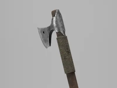Battle ax of the Kievan Rus Low-poly 3D model