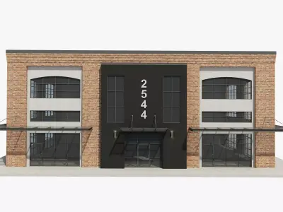 Retail Store Building 3D model purchase
