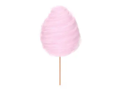 Pink Cotton Candy 3D model
