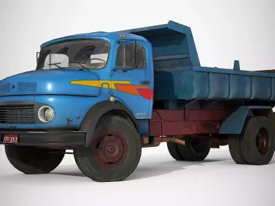 Dump Truck Low-poly 3D model by joao3DModels from CGTrader (Low-poly)