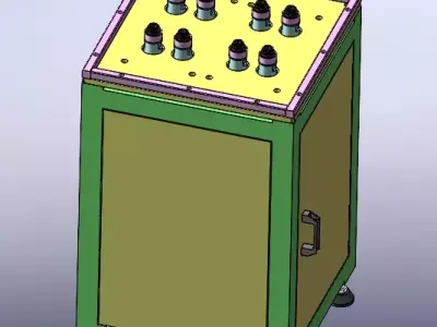 Semi-automatic Compressor Foot Assembly Machine 3D model