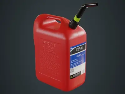 Fuel Can 6A Low-poly 3D model