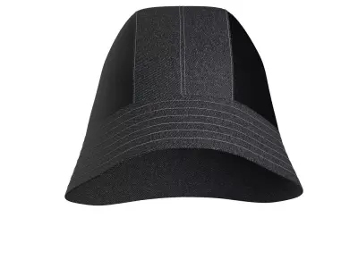 Denim Buckle Bucket Hat 3D model