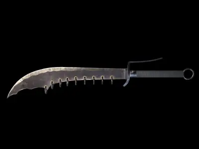 HIE Game Ready Chinese Big Knife N2 3D model