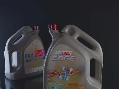 castrol oil  Free 3D model
