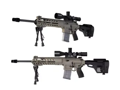 KMR762 sniper rifle 3D model