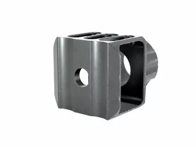 LAF Muzzle Brake  Low-poly 3D model