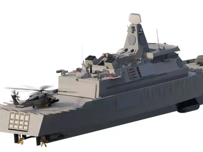 GREEK NAVY STEALTH CORVETTE  3D model