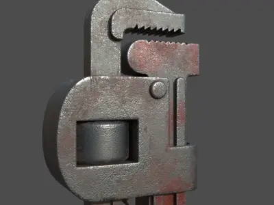 wrench tool Low-poly 3D model purchase