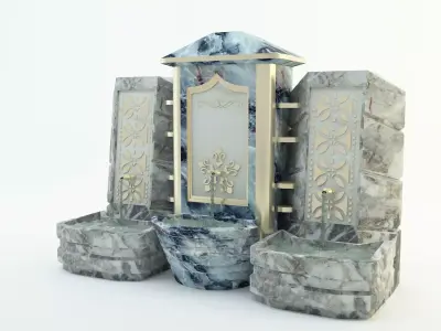  historical fountain 3d model 3D model