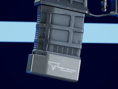 Magpul 20 Round Mag  Taran Tactical Base Low-poly 3D model