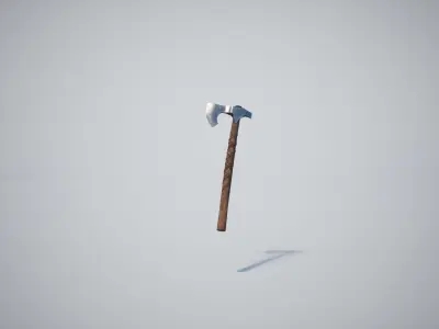 Axe Weapon Low-poly 3D model purchase