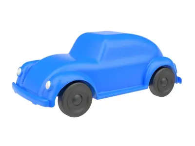 Plastic toy machine 3D model