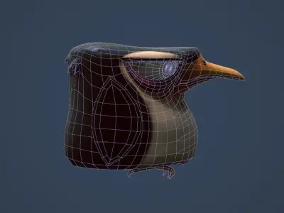Penguin penguins of madagascar Low-poly 3D model