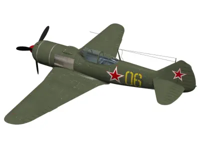 Lavochkin La-7 3D model buy