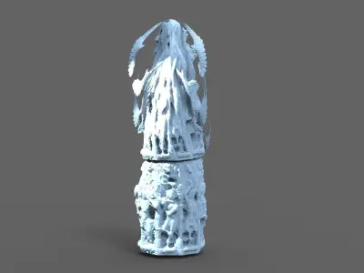 Dantes Elder Obelisk stone  3D model