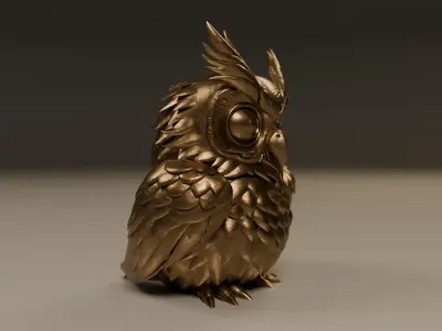 decorative owl  3D print model