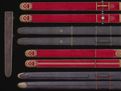 Medieval Weapon - Viking Swords Low-poly 3D model