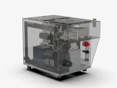 Screw One Output Two Feeder Machine 3D model