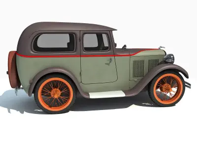 WWII Austin Vehicle 3D model