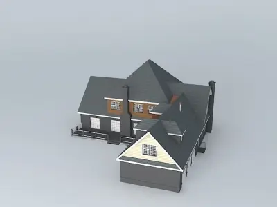 Brick Mansion Free 3D model