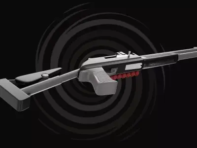 3D Model Shotgun - Combat Weapon 3D model