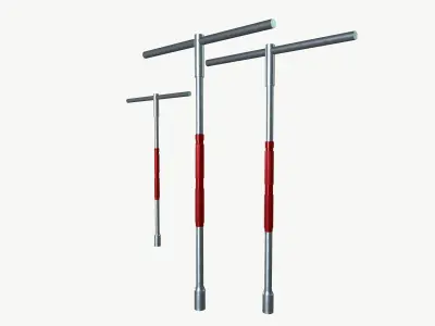 T socket spanner 3D model