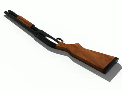 remington 870 Low-poly 3D model