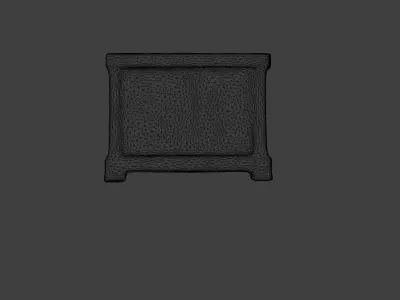 Realistic high quality wooden desk - desk 3D model