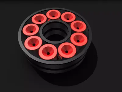 Print In Place 608 Bearing 3D print model