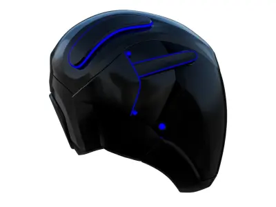 TRON Helmet 3D model