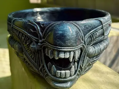 Alien Xenomorph Bowl STL Sci-Fi Horror 3D  3D print model
